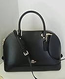 COACH カバン バッグ LEATHER BLACK SATCHEL TOTE HANDBAG SHOULDER BAG CROSSBODY [並行輸入品]