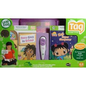 Leapster TAG Reading System Pink Plus 3 Storybooks and Storage case