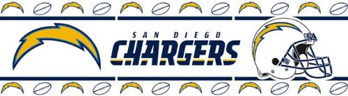 San Diego Chargers Kids Wallpaper Border
