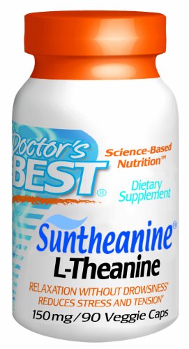 Doctors Best Doctor's Suntheanine L-Theanine (150Mg) Vegetable Capsules, 90-Count