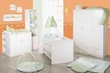 Produkt-Bild: Roba 58700 - Dream World 2 Kinderzimmer Komplett-Set, mit 2-t&uuml;rigem Schrank, Wickelkommode und Bett (ohne Textilien)