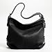 Authentic Coach Black Pebbled Leather Duffle Shoulder Bag 15064