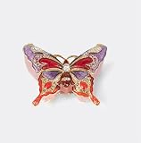 D56 Dept 56 Bejeweled Butterfly Trinket Box Crystal