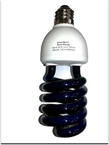 Premium UV Backlight Bulb -- 20 watt Spiral CFL BLB 365nm