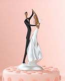 Review MyEventFavors  / African American Wedding Cake Topper: Dancing Bride & Groom African American
