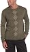 Geoffrey Beene Men's Center Argyle Crewneck Sweater, Foliage Marl, X-Large