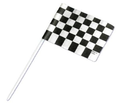 CakeDrake The CARS Nascar RACING Checkered Flag 24 CUPCAKE Topper Decoration Picks Pics B
