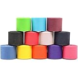 Mueller Underwrap - PreWrap for Athletic Tape / Taping / Head/Hair Bands - Rainbow Assorted Colors - 12 pack