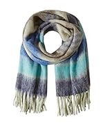 Marc by Marc Jacobs Bufanda Poofy Stripe (Azul / Turquesa / Caqui)