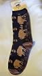 Buffalo March Black Socks Medium for Bare Feet Adult Socks