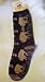 Buffalo March Black Socks Medium for Bare Feet Adult Socks