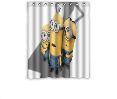 Custom Minions Window Curtain Drapery/Panels/Treatment Polyester Size 52w x 63h inches(One Piece)