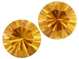 MIN 1.50CTW 6.5MM ROUND MADEIRA CITRINE SET OF 2 FROM BRAZIL