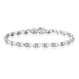 10K White Gold 1/4 ct. Diamond Tennis Bracelet