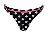 Summer Girl Brown Polka Dot Swimsuit Bottom w/Pink