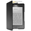 Custodia Amazon in pelle con luce per Kindle, colore: Nero (adatta solo per Kindle)