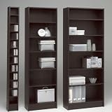 Spectrum Narrow 80" Bookcase in Coffee