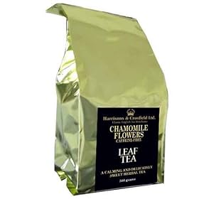 Harrisons & Crosfield Loose Leaf Chamomile Flowers Tea, Caffeine Free, 500-Gram Bag