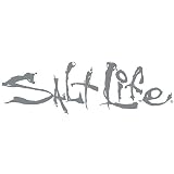 Salt Life Signature Decal SILVER Md