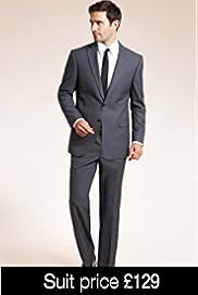 Big & Tall 2 Button Jacket with Wool