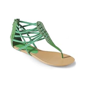Newport News Patent gladiator thong sandal