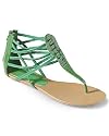 Newport News Patent gladiator thong sandal
