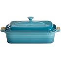 Le Creuset Stoneware 4-1/2-Quart Covered Rectangular Baking Dish, Caribbean