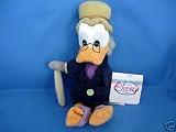 Retired Disney Donald Duck's Uncle Scrooge 10" Plush Bean Bag Ebenezer Scrooge Doll Mint with Tags