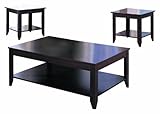 Coaster 3-Piece Contemporary Occasional Table Set, Cappuccino