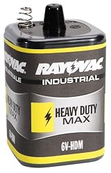 Rayovac 6V-HDM 6-Volt Industrial Heavy-Duty Maximum Lantern Battery with Spring Terminals
