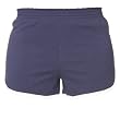 Solid NAVY BLUE retro jersey white side stripe sport short with elastic waist