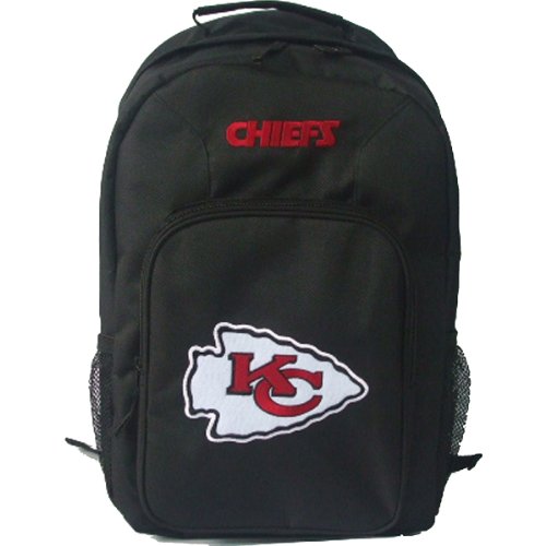NFL Kansas City Chiefs Southpaw Backpack (Black, Medium)