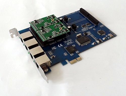 DMLink DM410E-20 4 Port Analog PCI-E Asterisk Card with 2 FXS 0 FXO