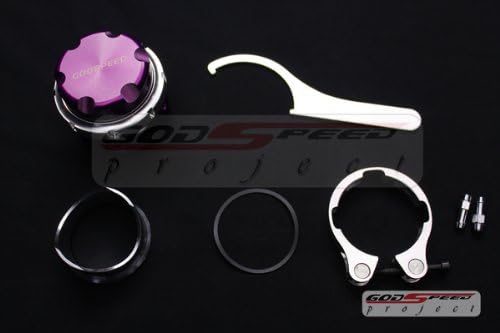Godspeed Gen2 Style Purple Color 50mm V Band Blow Off Valve Bov Rs-series /Turbo/ Supercharger Fit ALL Honda , Accord , Accord Wagon , Civic , Civic Si , Civic Type-r , Ep3 Civic , CRX , CRV , CRZ Cr-z , DEL SOL , FIT , Prelude , S2000 S2k