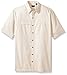 Arrow Men's Big and Tall Short Sleeve Seaside Textured Solid Shirt