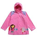 Nickelodeon Dora the Explorer Girl's Pink Rain Coat - Sizes X-small 4/5 and Small 6/7