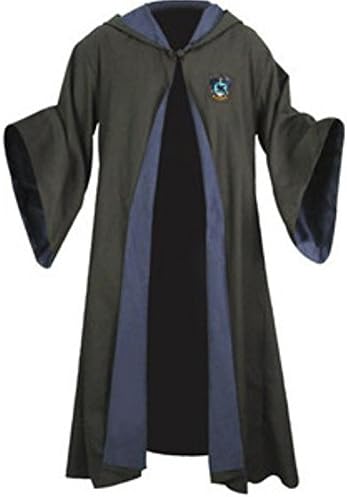 Harry Potter Adult Hufflepuff/ravenclaw/slytherin/gryffindor School Fancy Robe Cloak Costume Cosplay (M for adult, Ravenclaw)