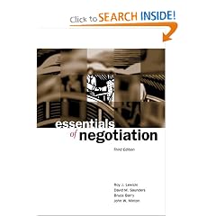 Essentials of Negotiation: Roy J Lewicki, Bruce Barry, David M Saunders, John W Minton