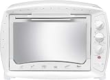 LUXUS MINI BACKOFEN (MIT UMLUFT + HEISSLUFT + GRILL MIT SUPERSTARKEN 1600 WATT + 26 LITER GARRAUM INKL. DREHSPIESS + GRILLROST + BACKBLECH) NEU + OVP
