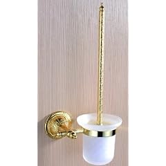 Nostalgie Retro Toilettenb�rste Klob�rste in Gold Design