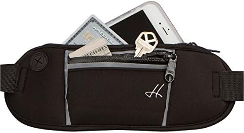 Running Belt - Keep Valuables Safe when Jogging, Walking, Biking, Cycling, Exercise, Dog Walking or Working - Max Waist Size 41" - For Men and Women