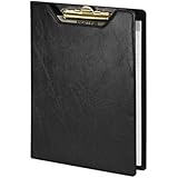 Samsill Value Padfolio with Clipboard, Letter Size Writing Pad, Black