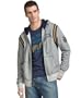 Lucky Brand Jeans Freeman Zip Hoodie W/ Yarn Arm Inset