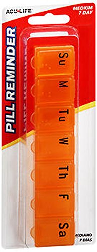 Health Enterprises 7 Day Pill Box, Medium,  COLORS VARY