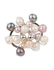Willow Pearls Tahitian Galaxy Freshwater Pearl Italian Sterling Silver Pin