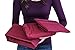 Clara Clark 1800 Premier Series 4pc Bed Sheet Set - King, Burgundy Red