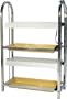 Growers Supply Company 27-Inch L by 12-Inch W by 40-Inch H Compact Lite Cart with 2-Shelves and 2-Fixtures