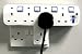 New 5 Way Plug Socket Extension Adapter Surge Protector