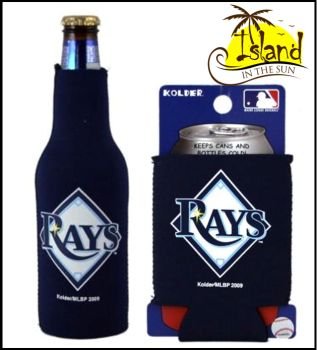 SET OF 2 TAMPA BAY DEVIL RAY CAN & BOTTLE KOOZIE COOLER