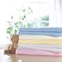 Izziwotnot Flannelette Flat Sheet, White, Cot/Cot Bed, 2 Pack